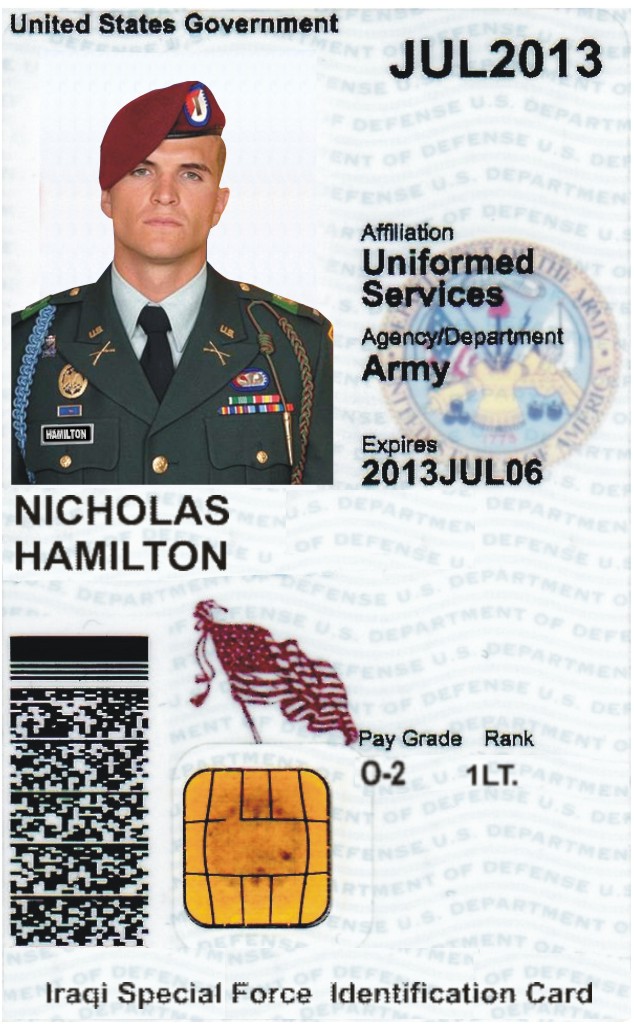 how to make a fake military id card